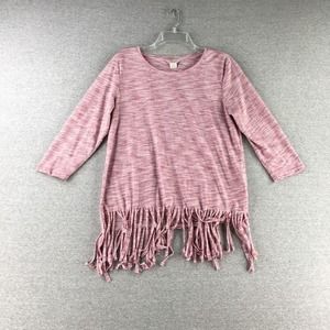 Ariat Top Womens Medium Purple Crew Neck 3/4 Sleeve Wester Ladies‎